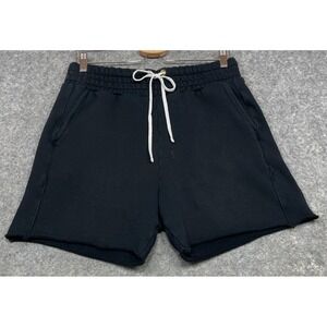 Les Tien Heavyweight Yacht Sweat Shorts Black Small